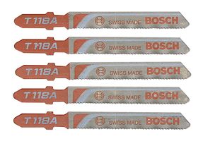 BOSCH - T118A - 曲线锯条 20TPI 5/包