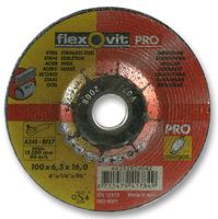 FLEXOVIT - 66252924042 - GRINDING DISC 100MM DIA PK10