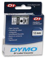 DYMO - 45010 - 标签打印带 黑字/透明底 12MM