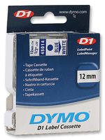 DYMO - 45014 - 标签打印带 蓝字/白底 12MM