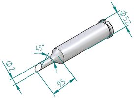 ERSA - 0102ADLF20/SB - 烙铁头 斜面 2.0MM