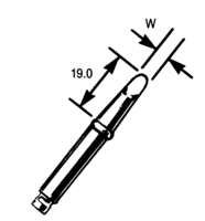 COOPER TOOLS / WELLER - CT5AA8 - 烙铁头 CT 斜圆头 1.6MM