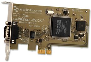BRAINBOXES - PX-275 - 串行接口卡 PCI-E - 8端口 RS232 25芯