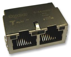 TYCO ELECTRONICS - 5-6610000-1 - 模制插座 RJ45 10/100 BASE T 1X2