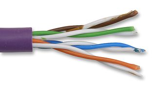 DRAKA - 900091LA0000FE0100 - 信号电缆 CAT 5E UTP PVC 紫色 100M