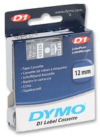 DYMO - 45020 - 标签打印带 白字/透明底 12MM