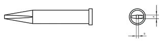 COOPER TOOLS / WELLER - XT AL - 烙铁头 凿形 无铅 1.6X1mm
